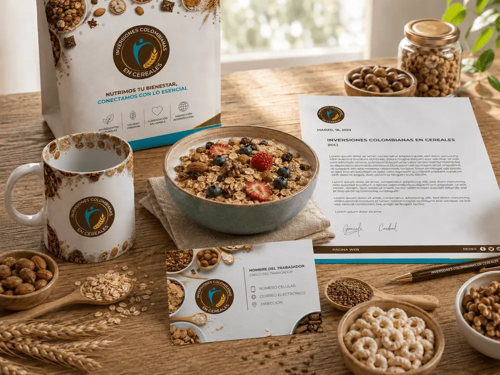 Detalle visual 6 de Identidad Visual – Inversiones Colombianas en Cereales (ICC): undefined