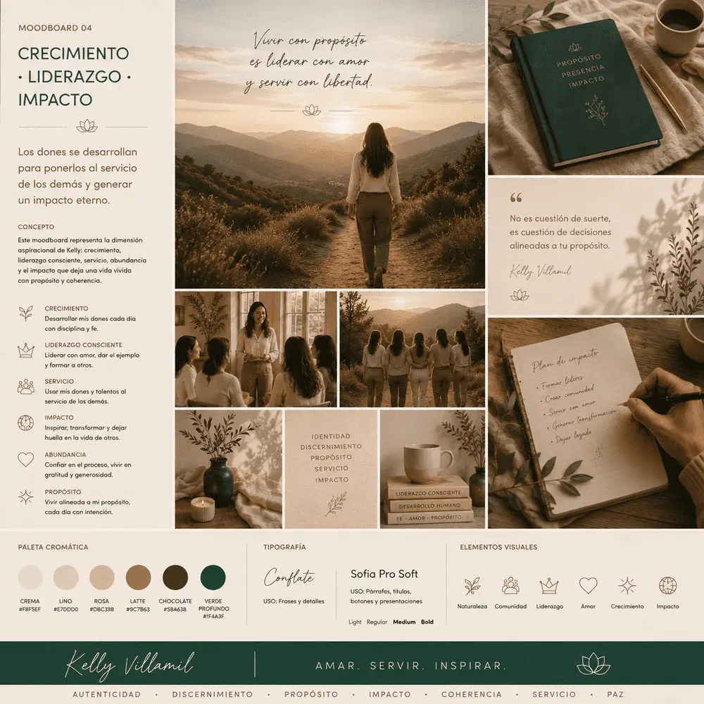 Detalle visual 4 de Manual de Marca Personal – Kelly Villamil: undefined